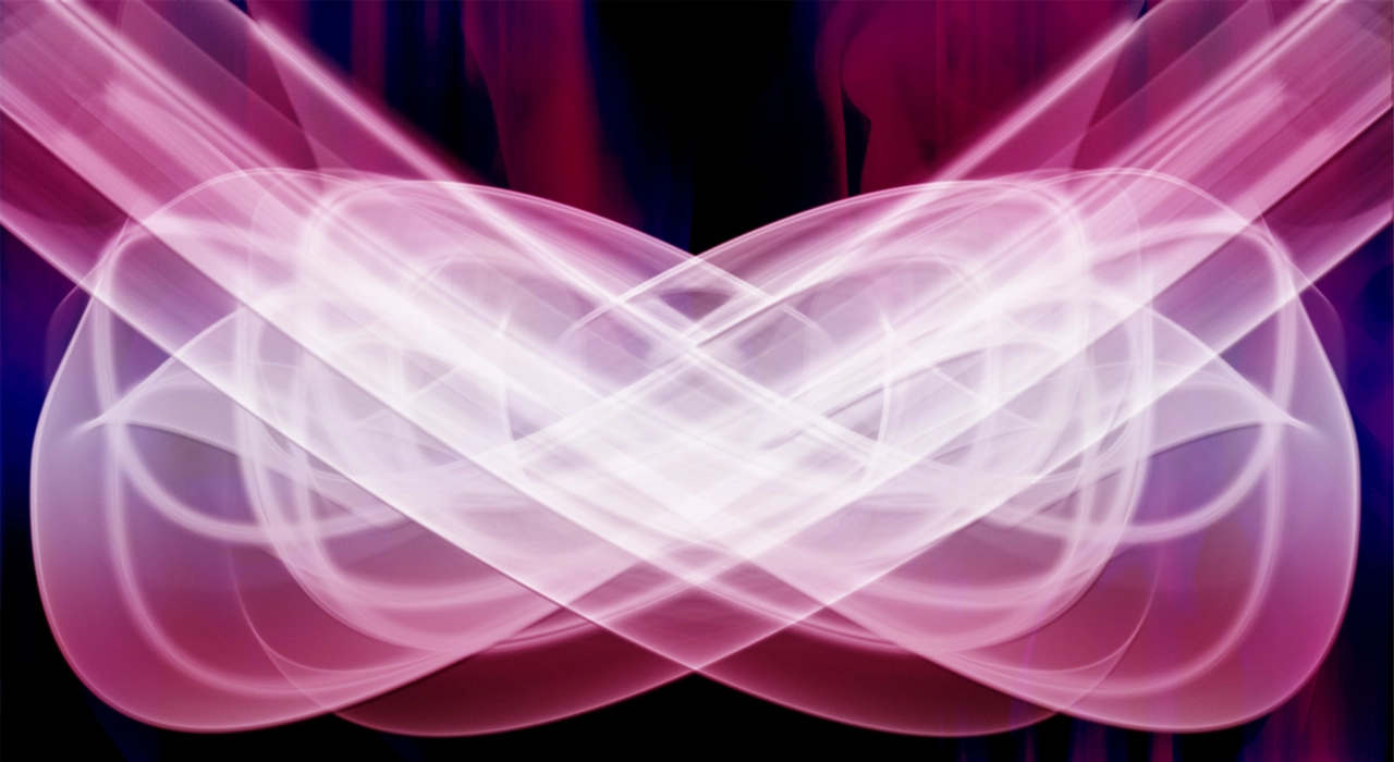 Illustration showing breast cancer awareness symbol and supportive messaging