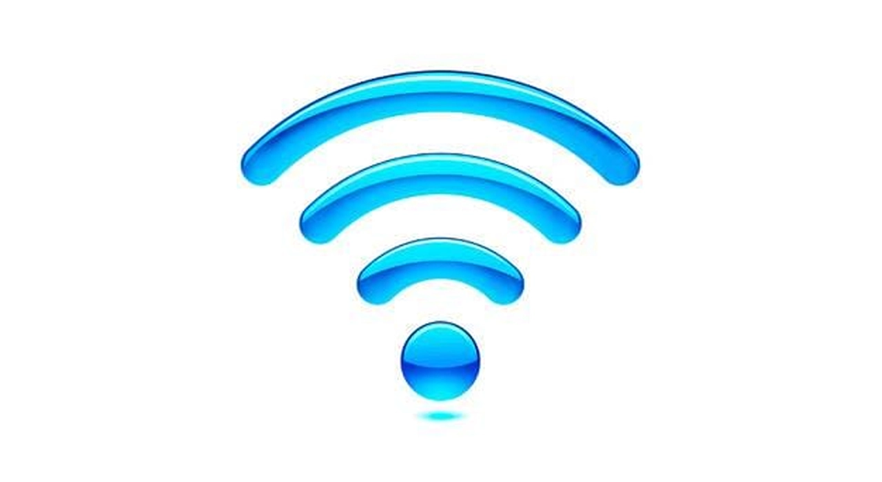 WiFi symbol graphic representing wireless internet connectivity