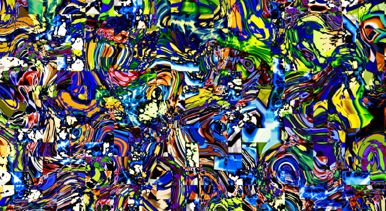 Abstract background cover featuring abstract shapes and multicolors