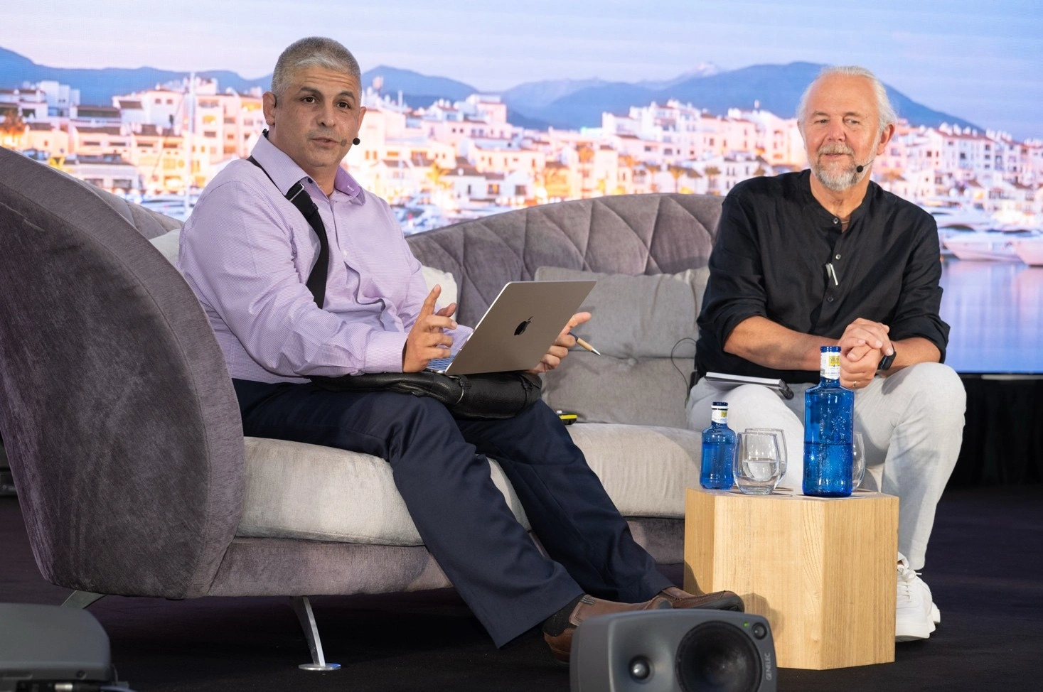 Ali Pashazadeh, founder of Treehill Partners, presenting at a business meeting conference